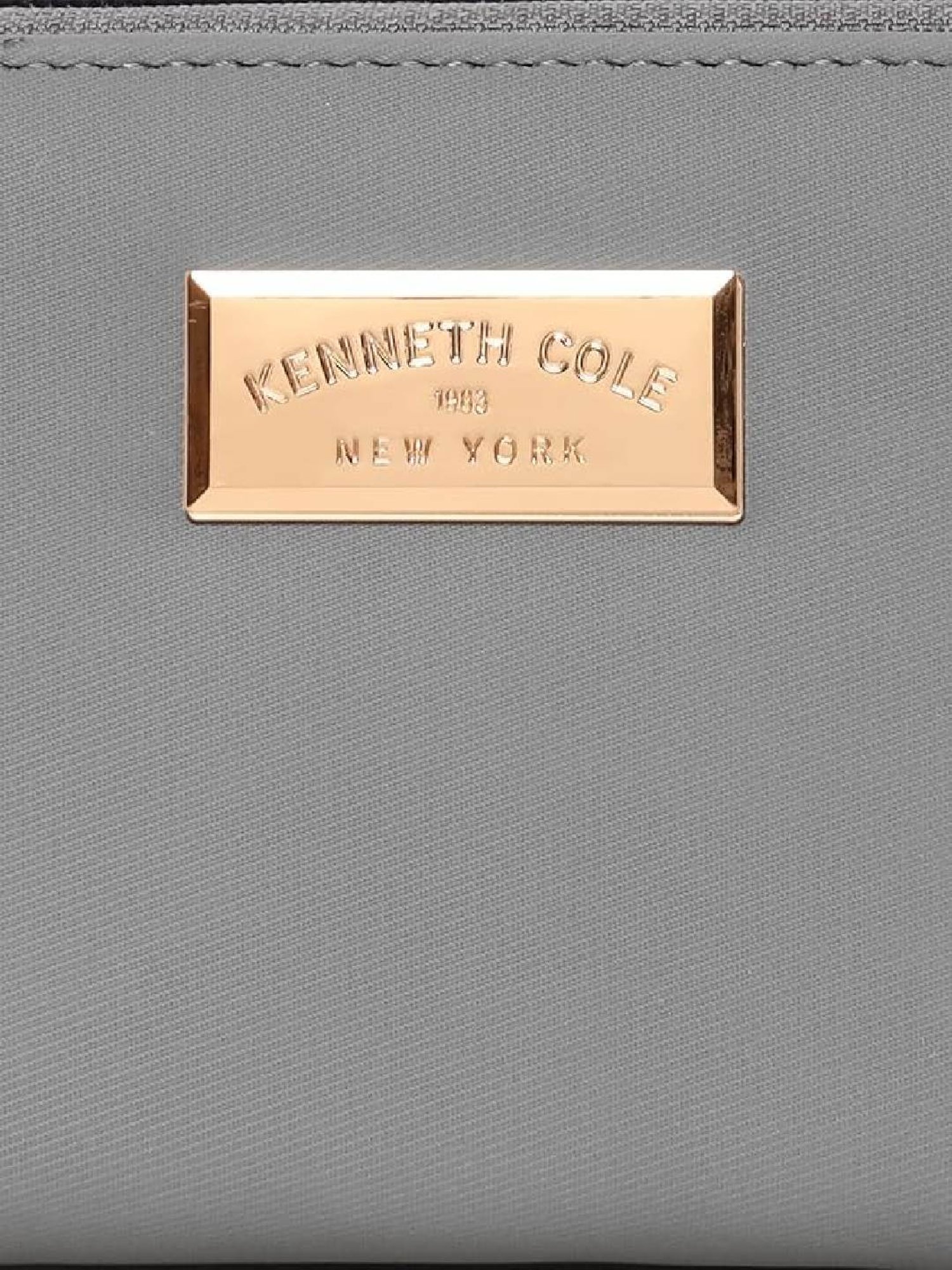 Kenneth Cole Charcoal Solid Zip Around Wallet for women