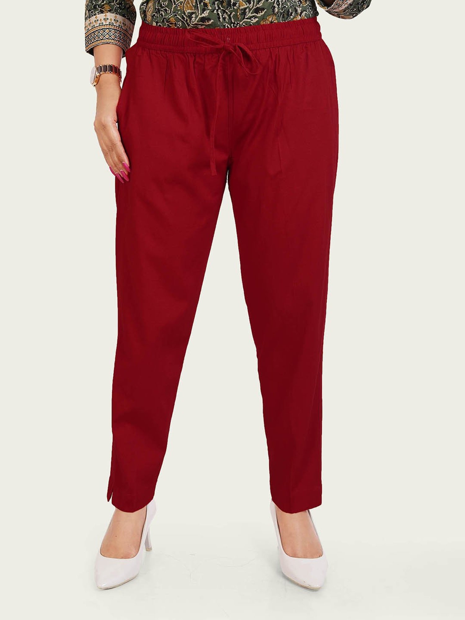 Cotton Culture Maroon Pants