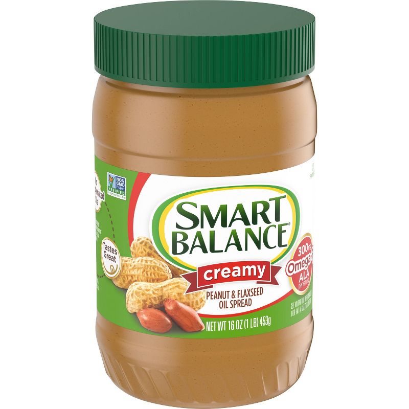 Smart Balance All Natural Rich Roast Creamy Peanut Butter - 16oz