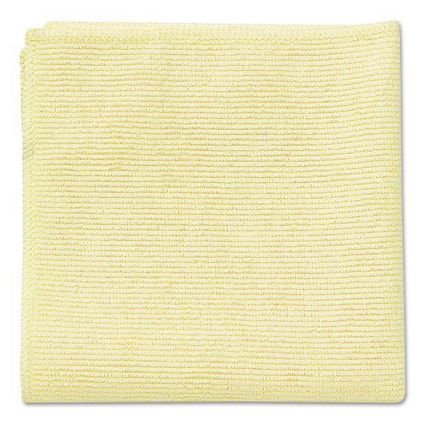 Rubbermaid Commercial Microfiber Cleaning Cloths 16 x 16 Yellow 24/Pack 1820584