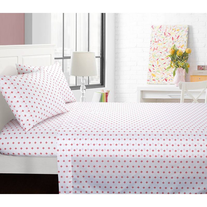 Twin/Twin XL Gilded Medallion Bed in a Bag Red - Heritage Club