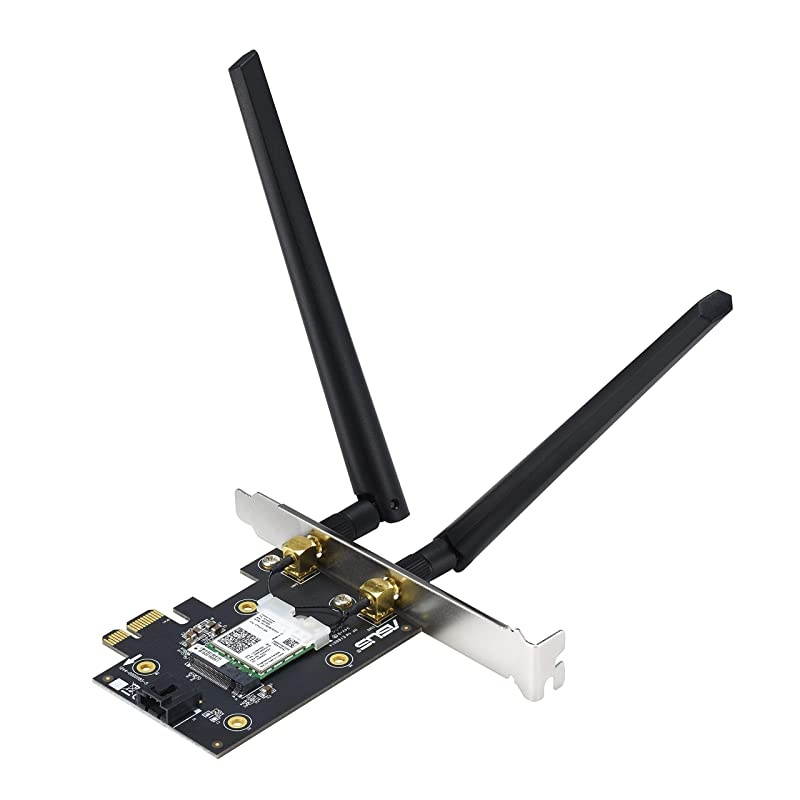 PCEAX3000 WiFi 6 80211ax Adapter with 2 External Antennas Supporting 160MHz for Total Data Rate up to 3000Mbps Bluetooth 50 WPA3 Network Security OFDMA and MUMIMO