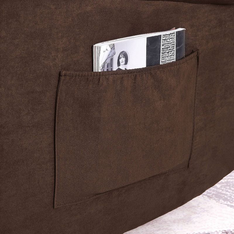 Calfor Microfiber Recliner Brown - HOMES: Inside + Out