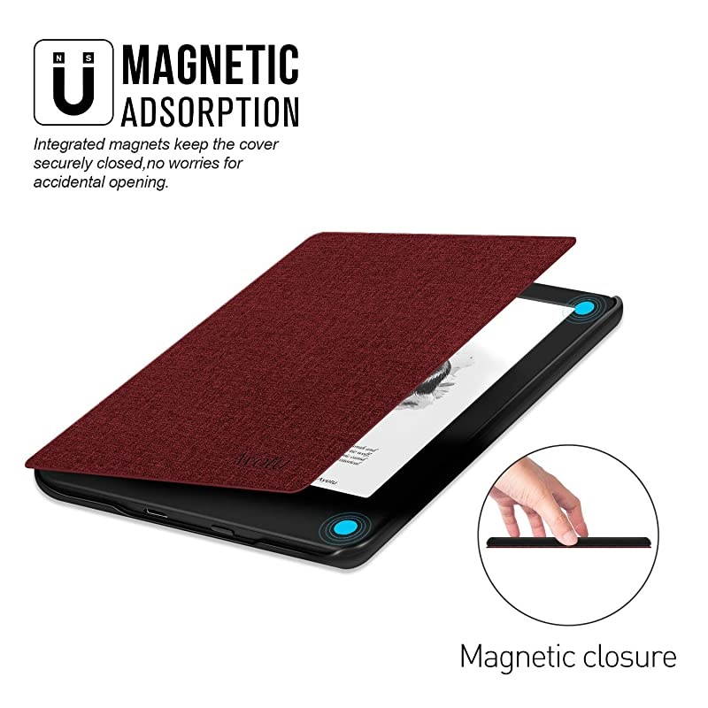 Case for AllNew Kindle 10th Gen 2019 Release Durable Cover with Auto WakeSleep fits  AllNew Kindle 2019will not fit Kindle Paperwhite or Kindle Oasis Red