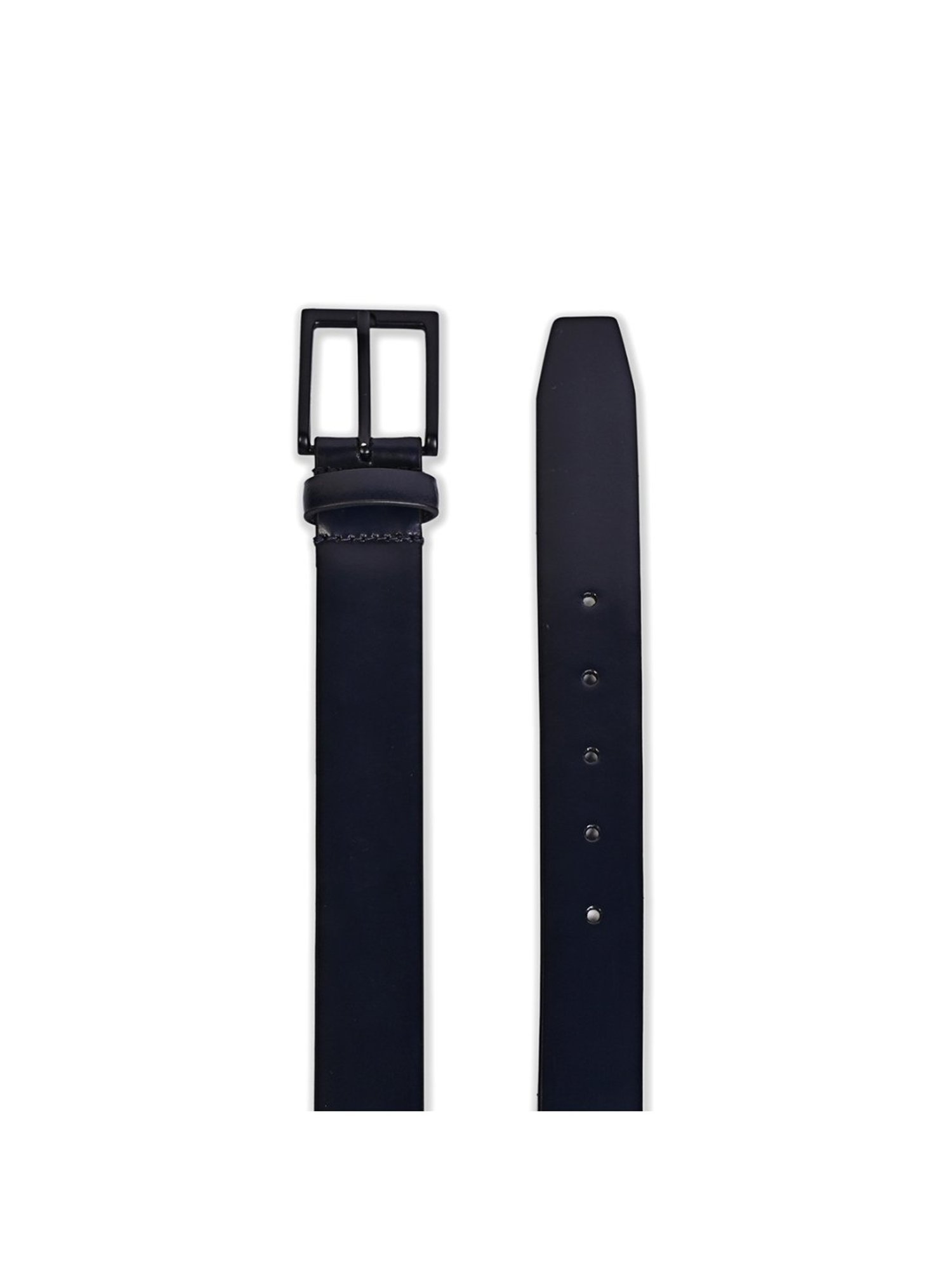 BELWABA Navy Blue Formal Leather Belt for Men