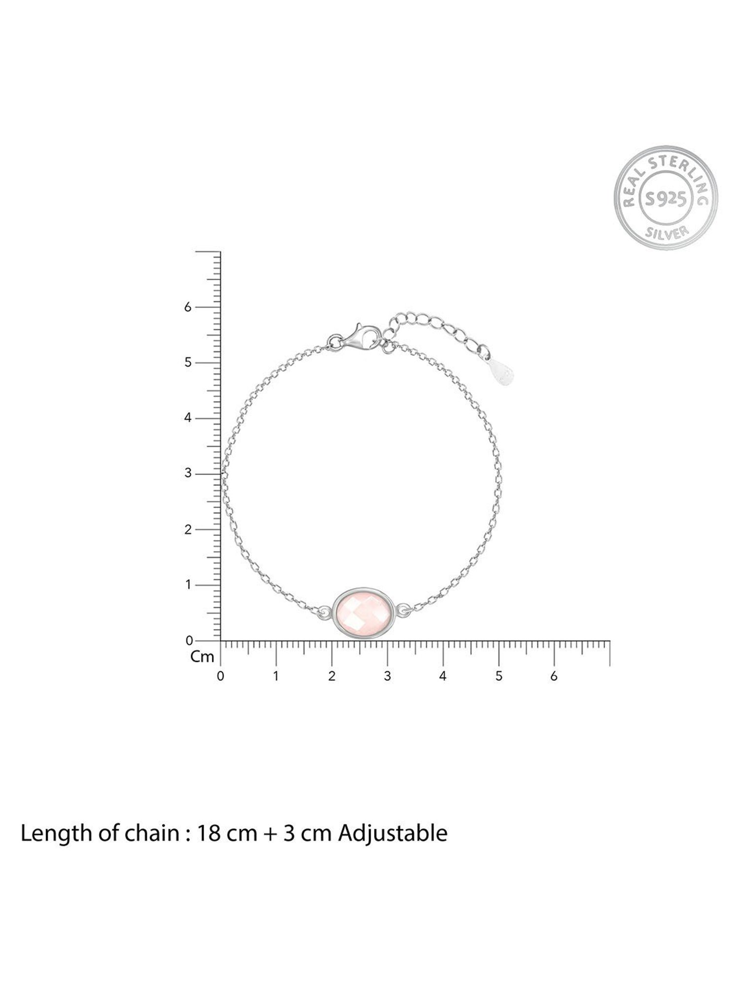 GIVA 92.5 Sterling Silver Flexible fit Bracelet for Women