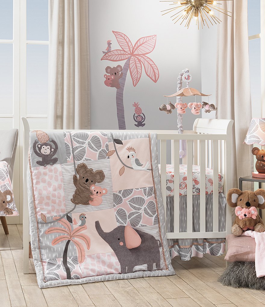 Lambs & Ivy Calypso Jungle Fitted Cotton Crib Sheet