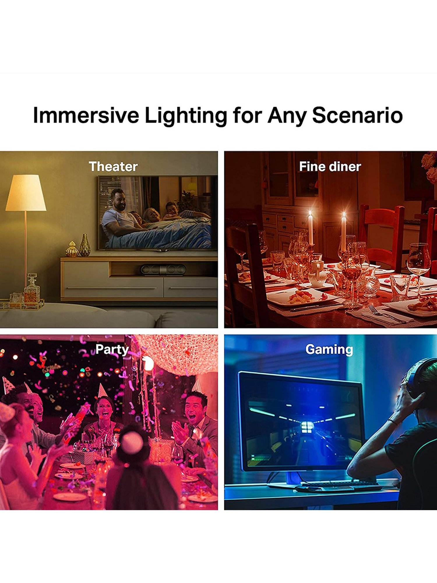 TP-LINK Tapo L530B 8.7W Smart Wi-Fi Light Bulb Works with Alexa and Google (Multicolor)