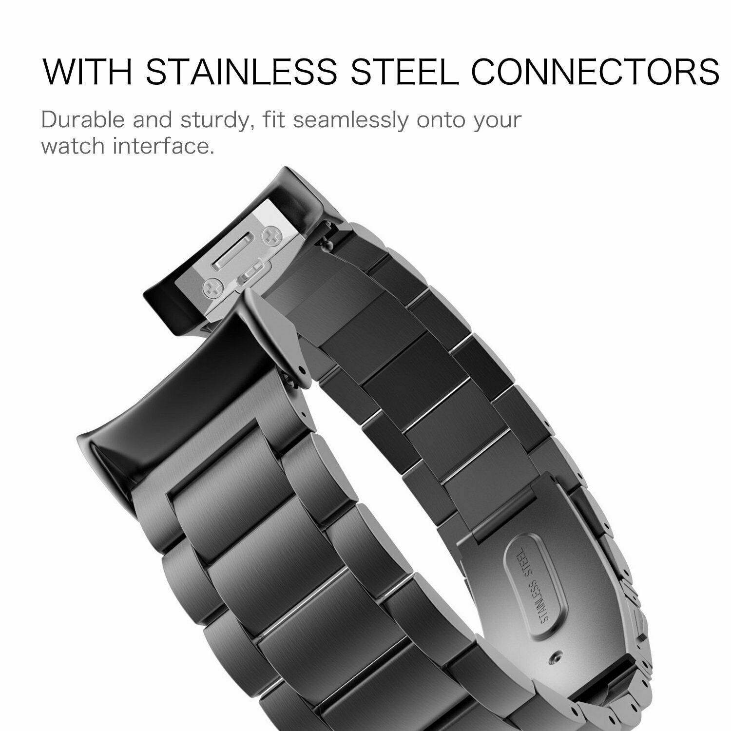 For  Gear S2 SM-R720  SM-R730 WristWatch Bands Stainless Steel Bracelet