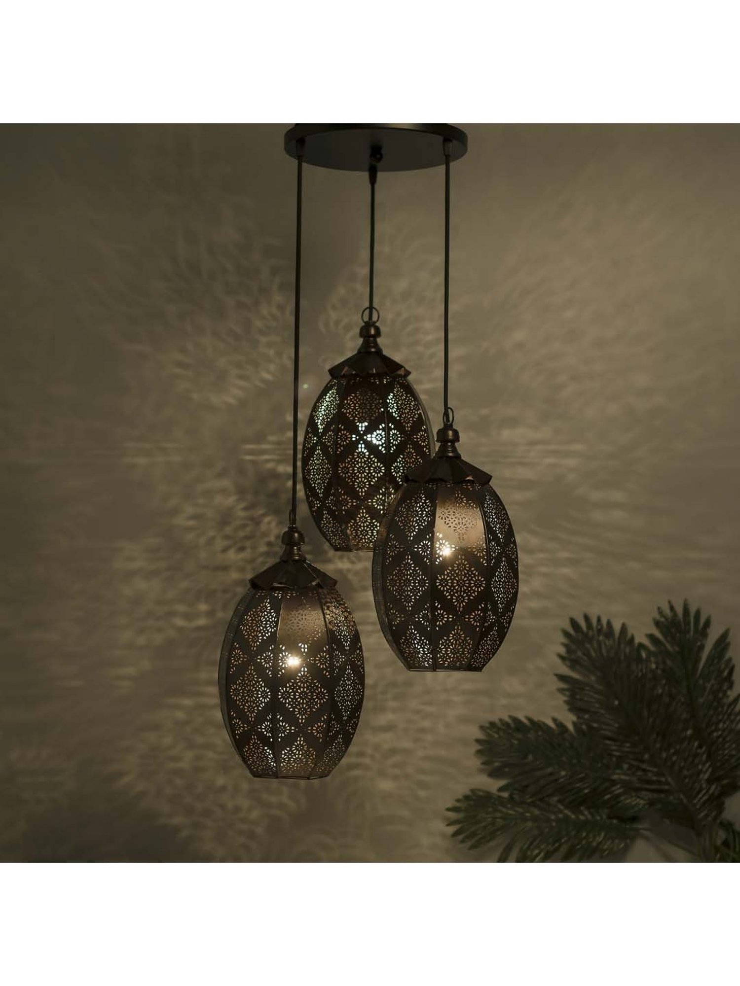 16" Glass/Metal Jasmine Tiffany Style Semi Flush Mount (Includes Energy Efficient Light Bulb) Cream - JONATHAN Y