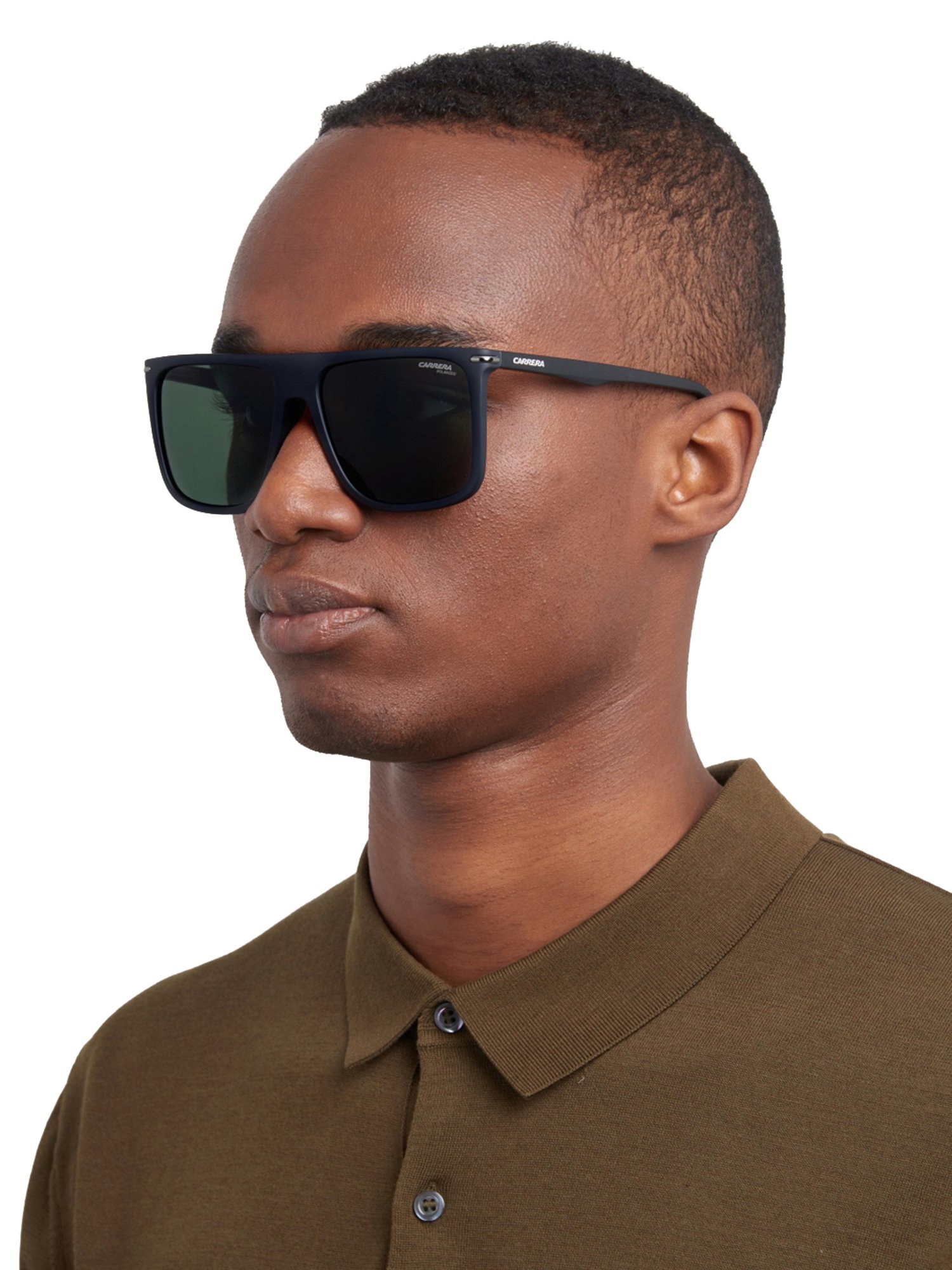 Carrera 20489700358UC Green Polarized Square Sunglasses