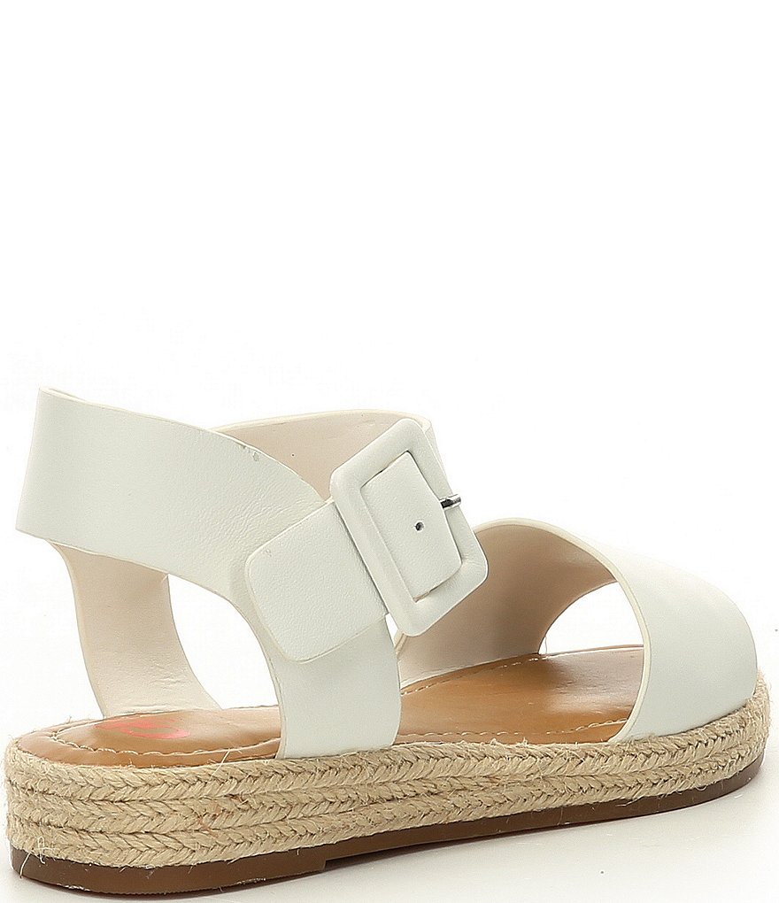 GB Girls' Kaygan-Girl Leather Two-Piece Espadrille Flat Sandals (Youth)