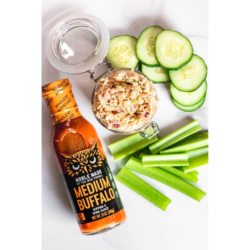 Noble Made by The New Primal Medium Buffalo Sauce - 12oz