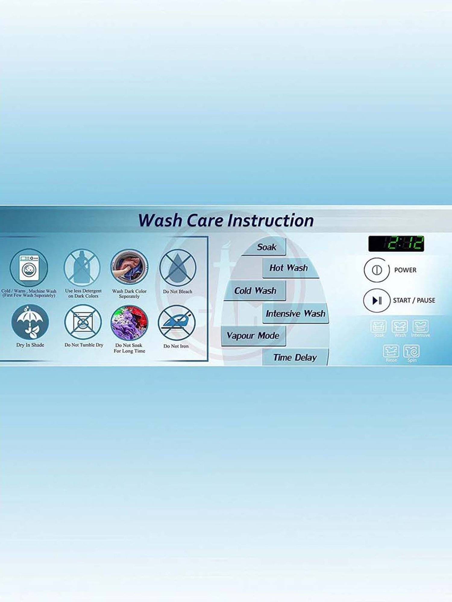 Swayam Chevron Blue 144 TC Cotton Blend Single Bedsheet with 1 Pillow Cover