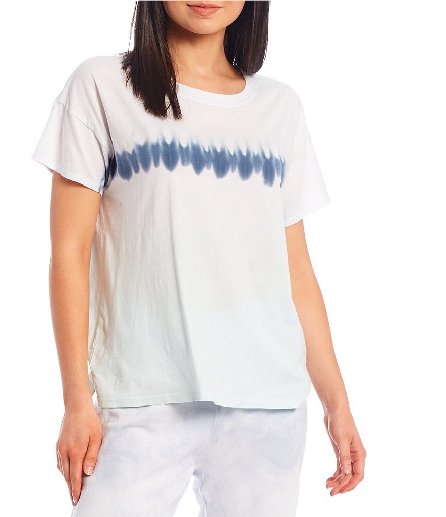 Marc New York Boxy Short Sleeve Crew Neck Tie Dye Tee
