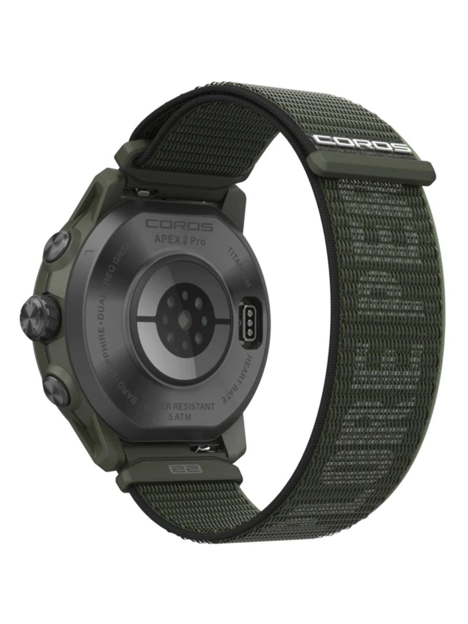Coros APEX 2 Pro GPS Outdoor Smartwatch with Nylon Band (Green)