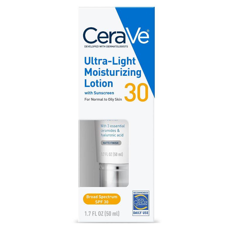 CeraVe Ultra-Light Moisturizing Face Lotion with Sunscreen - SPF 30 - 1.7 fl oz