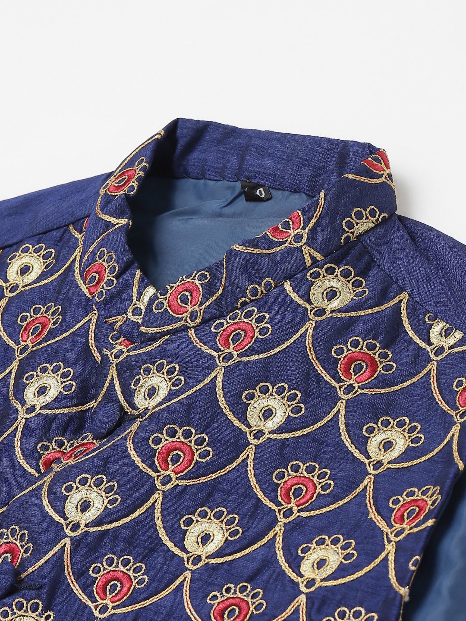 Hangup Royal Blue Mandarin Collar Nehru Jacket