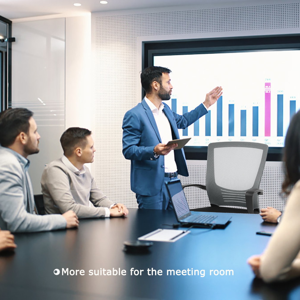 Ergonomic Office Chair Cheap Desk Chair Modern Executive Computer Chair Rolling Swivel Adjustable Chair Mesh Back Support for Women&men, Grey