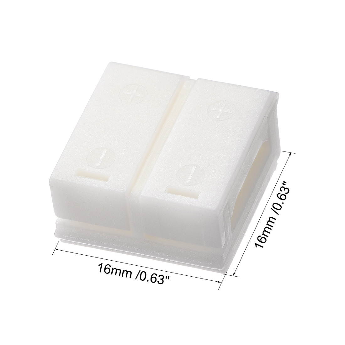 10mm 2P LED Strip Connector Solderless for Single Color 5050 Strip Waterproof Lights 10Pcs