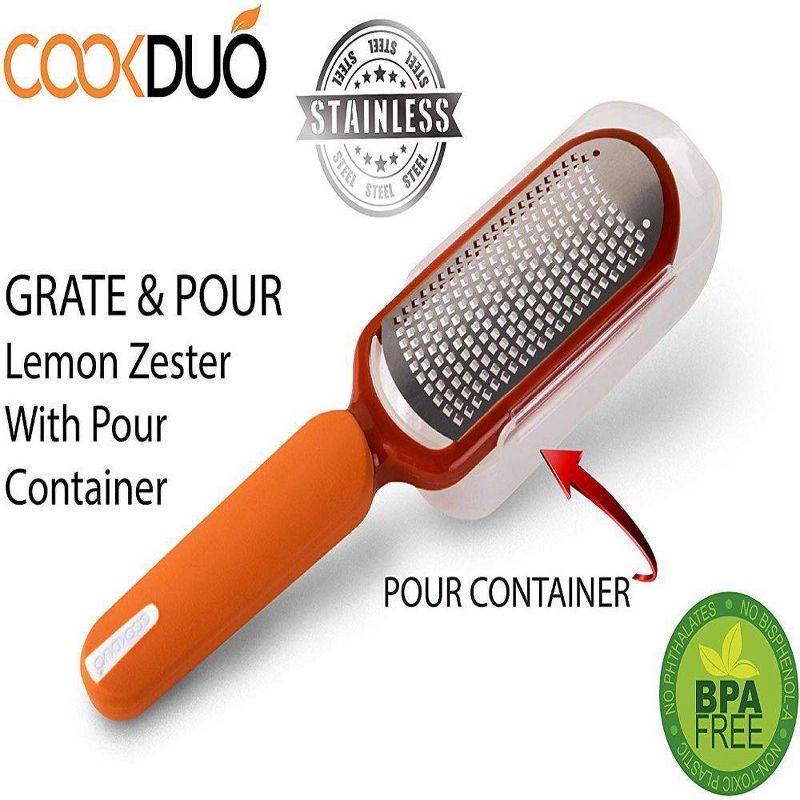 Cookduo Grate & Pour - Lemon Zester with Pour Container