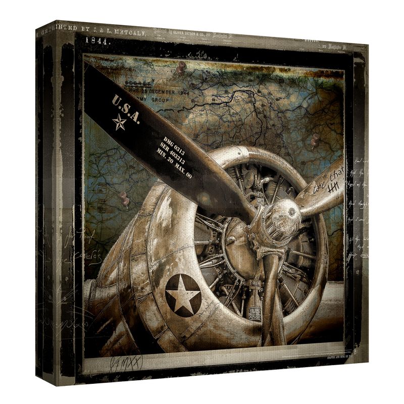 35"x35" Wing And A Prayer By Mindy Sommers Art On Canvas - Fine Art Canvas