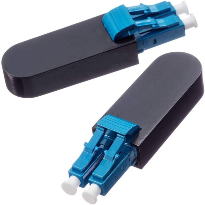 2-Pack Single Mode LC/UPC Fiber Optic Loopback Adapter Cable Singlemode 9/125 Test Plug for Testing Applications