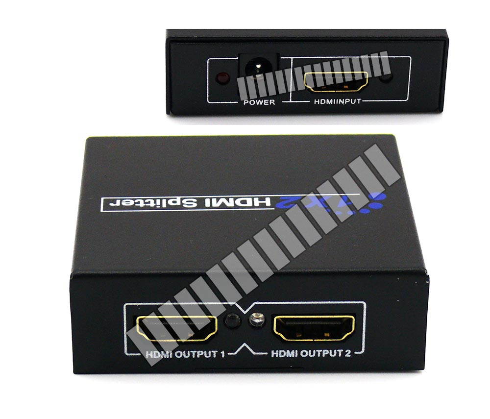 1 in 2 out HDMI 1.4 Splitter Box 1 to 2 Screen 1080P 3D HDCP Full HD Compatible with HDMI 1.3 Female to Female HDMI Hub Extender Connector 1x2 Switch Dual Screen OEM