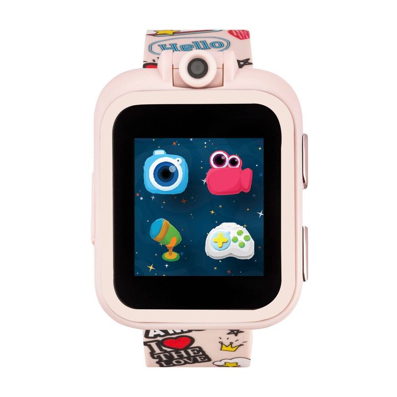 PlayZoom Interactive Educational Smartwatch for Kids 48mm - Pink Graffiti Band