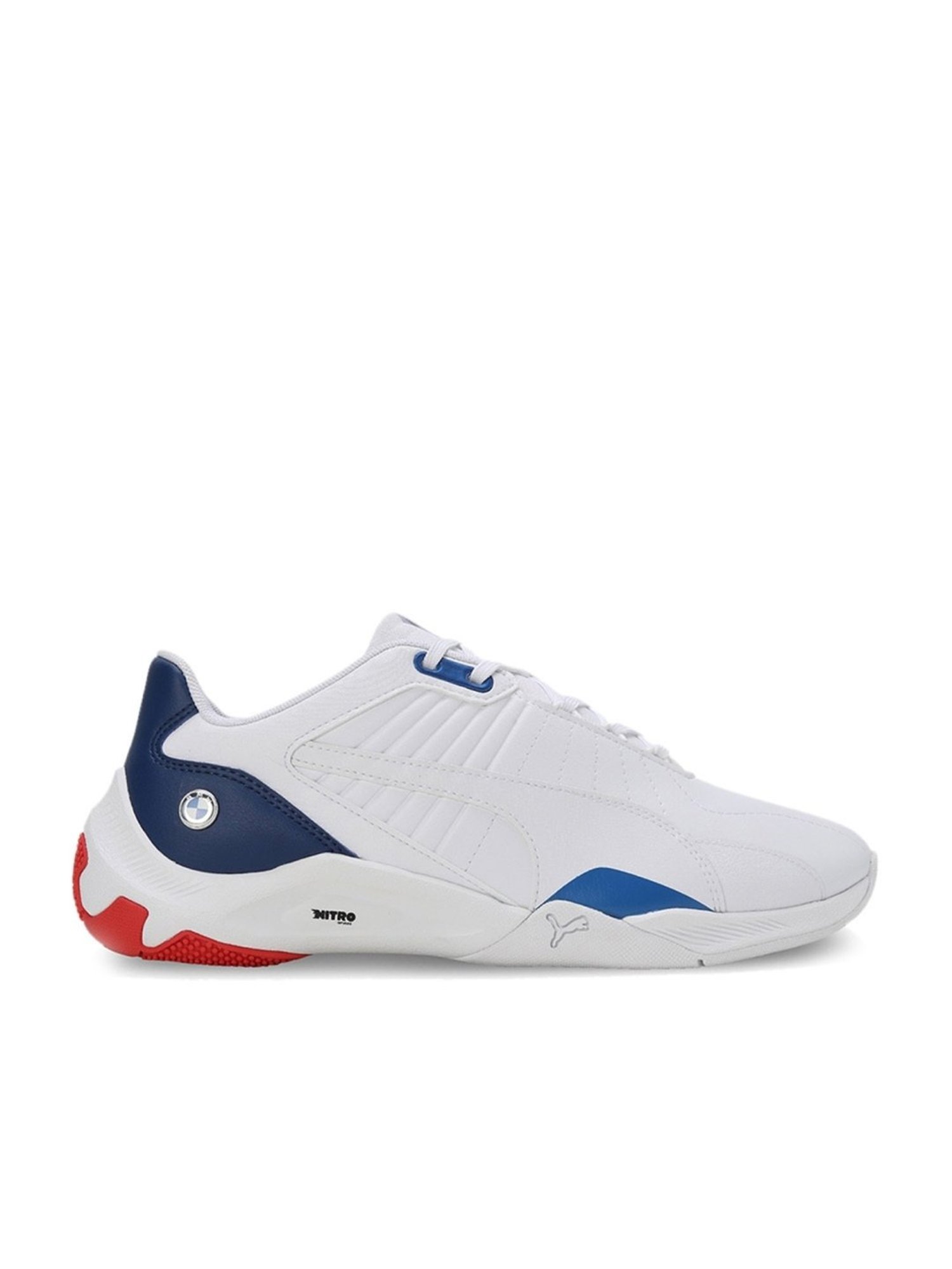 Puma Men's BMW MMS Kart Cat Nitro White Casual Sneakers