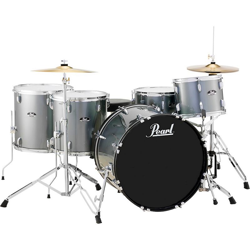 Pearl Roadshow 5-Piece Rock Drum Kit - Cymbals Not Included Charcoal