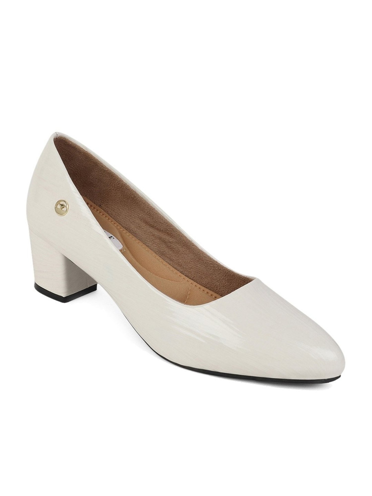 Elle Women's White Casual Pumps