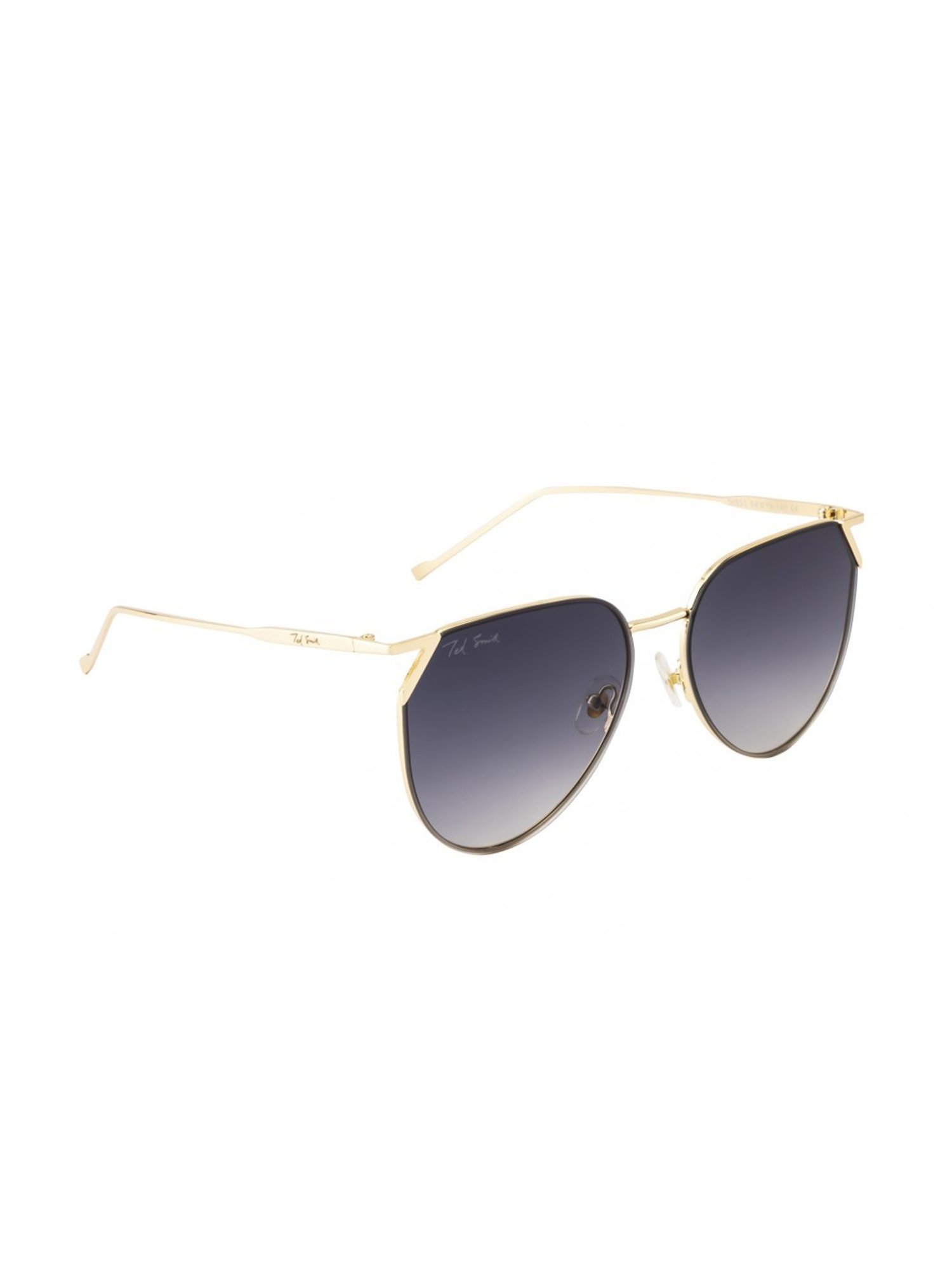 Ted Smith SALT_C1 Blue Gradient Round Sunglasses