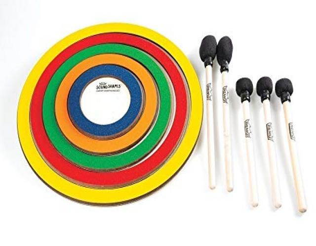 Remo Sound Shapes 5-Piece Not So Loud Circle Pack 6, 8.25, 10.5, 12.75 and 15 in. Dedicated Colors