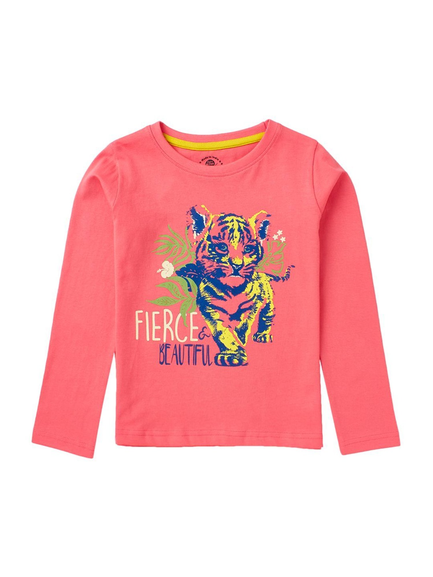 Cub McPaws Kids Multicolor Cotton Printed Full Sleeves T-Shirt (Pack of 3)