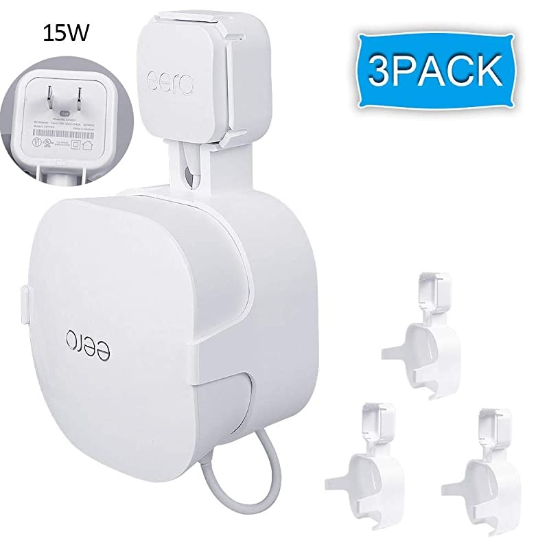 Wall Mount Only for 15W eero Mesh WiFi System Router Smart and Convenient Cable Arrangement No Cords Messy Save Space1PACK