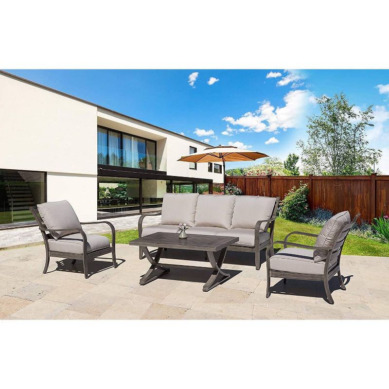 4pc Aluminum Sofa Set - Nuu Garden