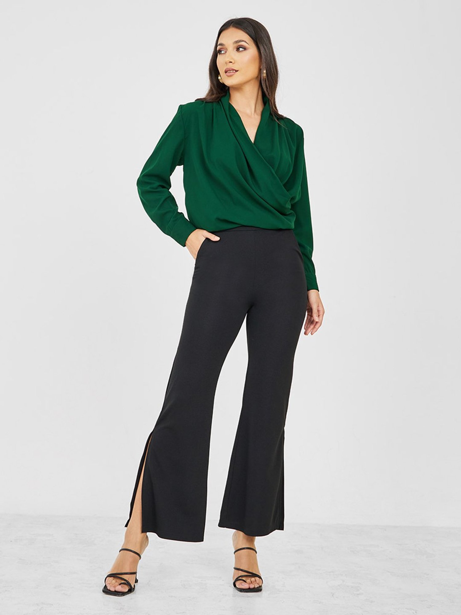 Styli Green Regular Fit Top