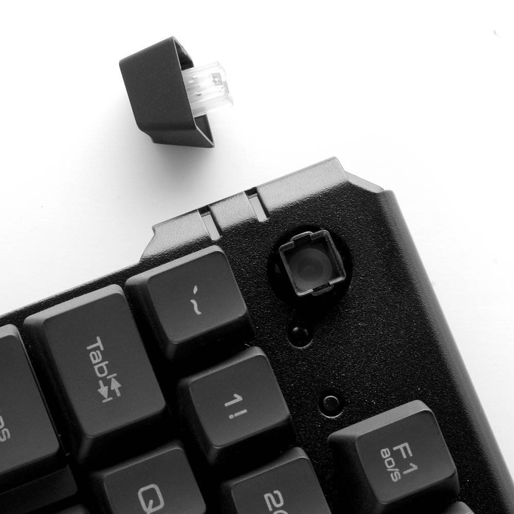 SADES Anivia K8 Gaming Keyboards Blademail Wired USB Keyboards for Pc/Mac gamers, 19 non-conflict keys, 7 colors Backlit, Metal Material