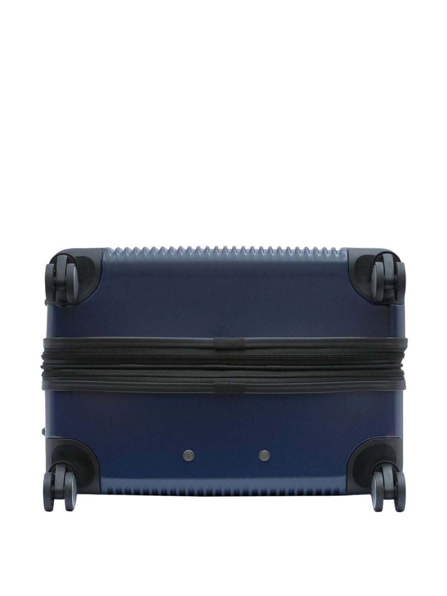 Tommy Hilfiger Empire X Navy Textured Hard Cabin Trolley Bag - 57 Cms