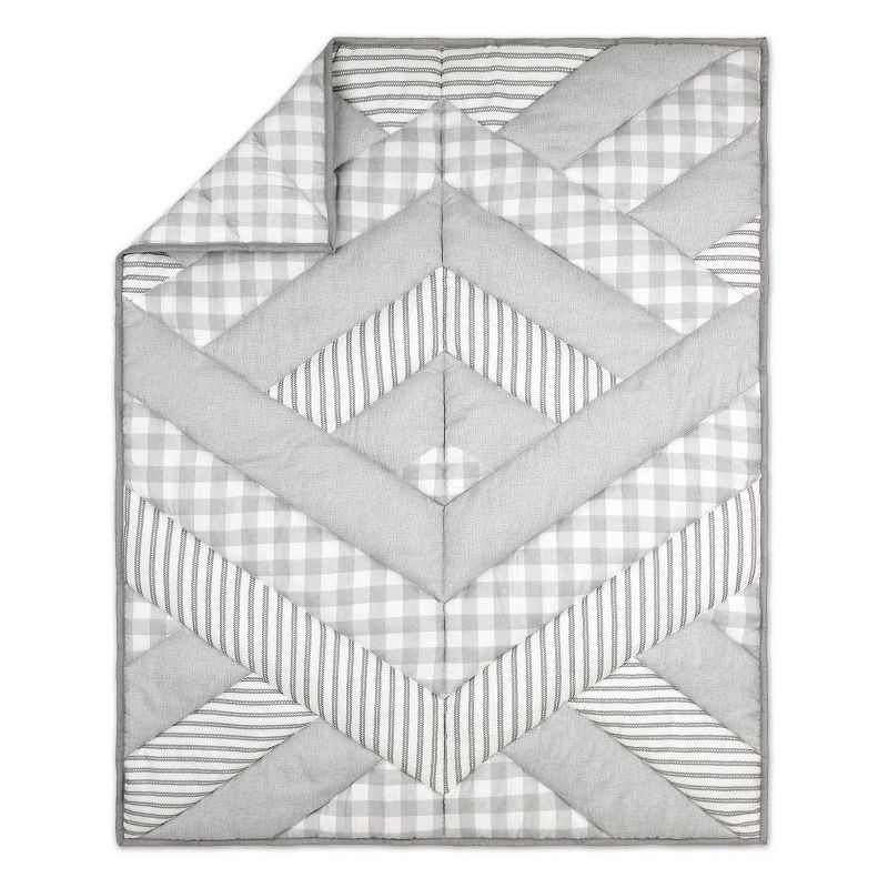 The Peanutshell Little Rhino Crib Bedding Set 3pc