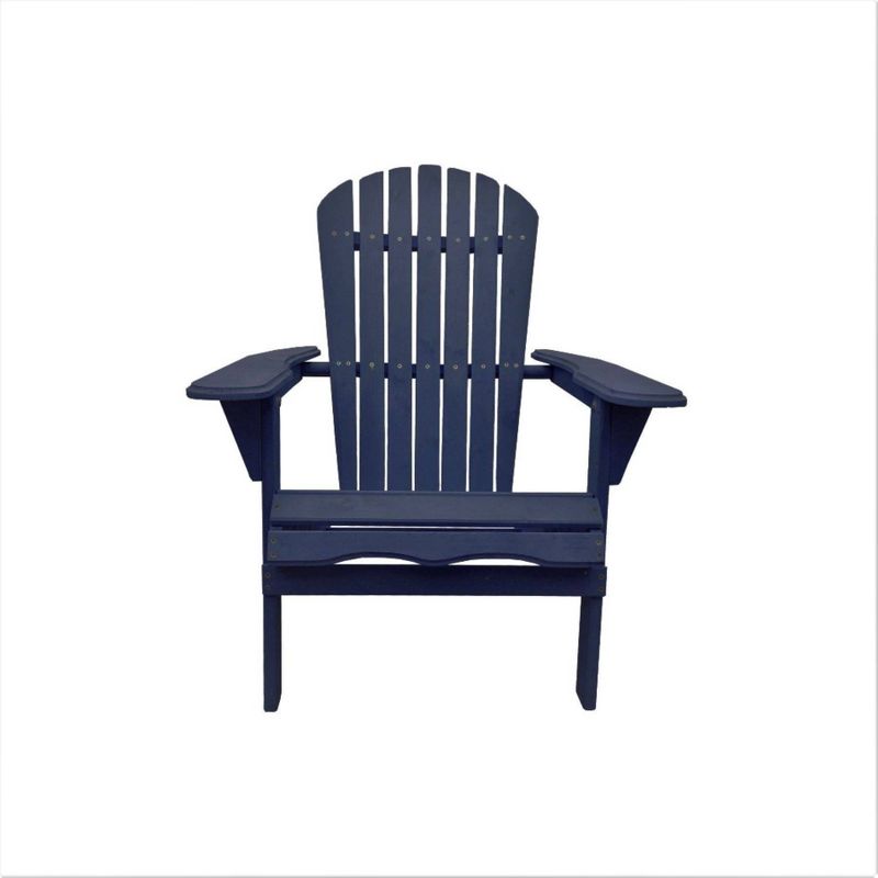 4pc Oceanic Adirondack Chairs - Navy Blue - W Unlimited
