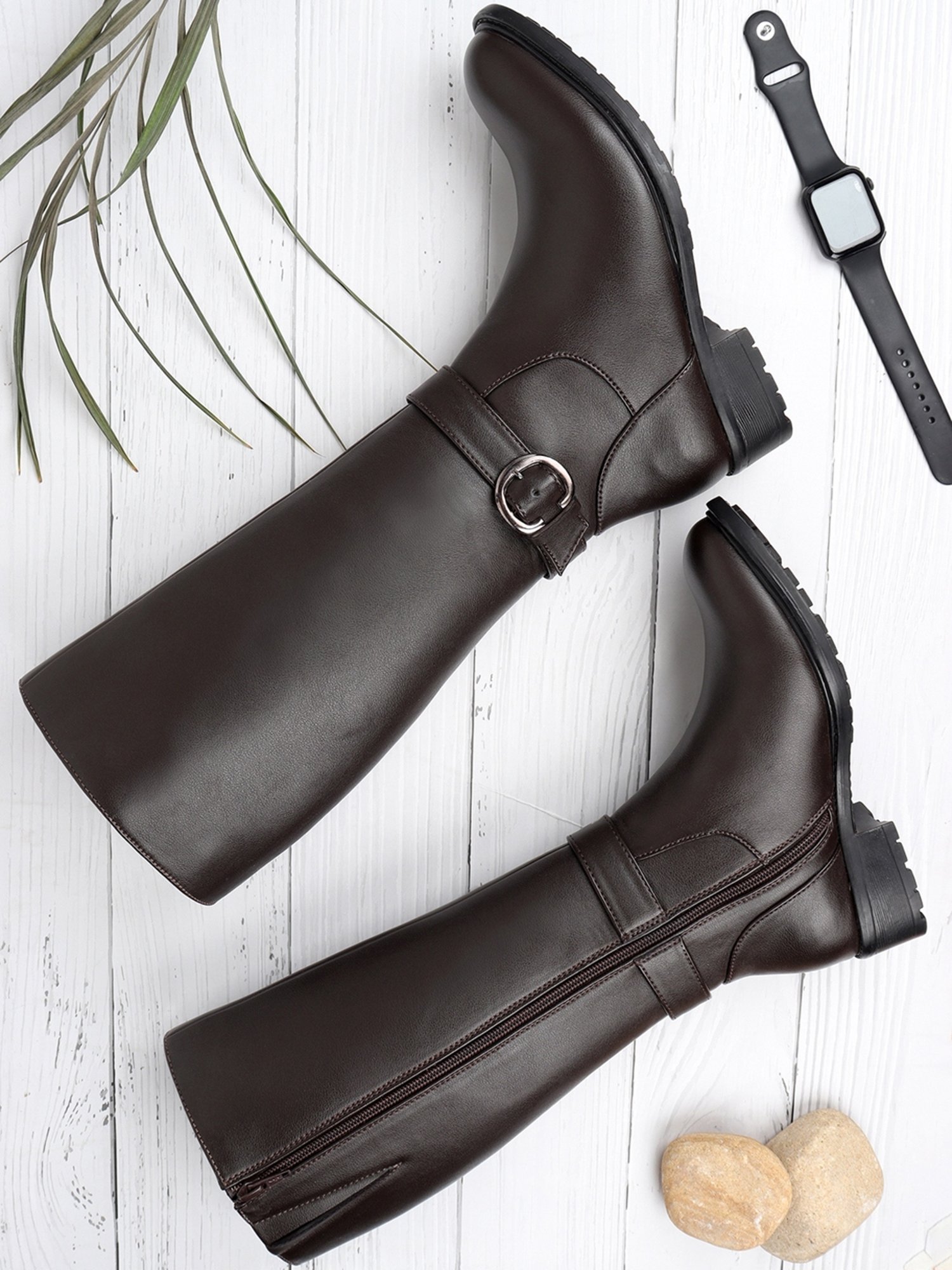 Elle Women's Brown Casual Booties