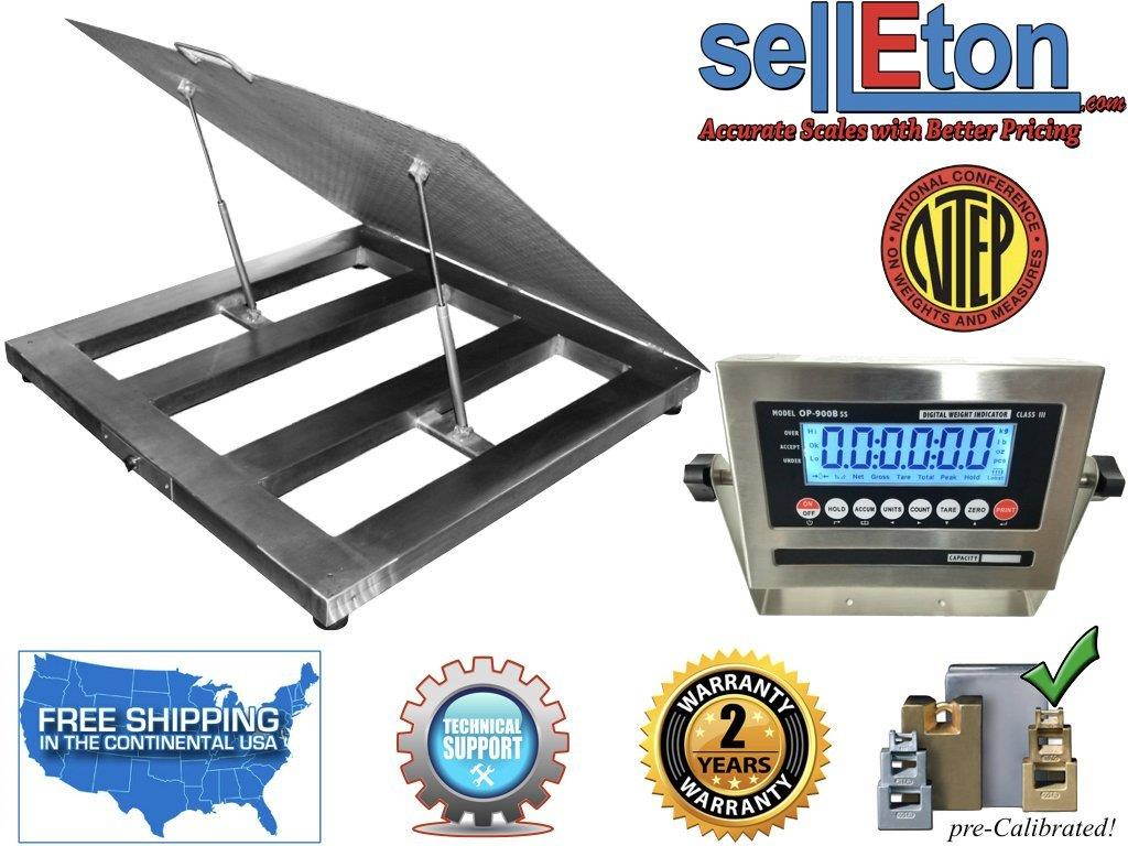 OP-916SS-LT NTEP (Legal for trade) Lift Up Washdown Floor Scale