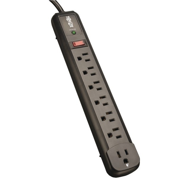 Uninex PS102 RF Remote Control Power Managed 6-Outlet Energy Controlled Surge Protector, Eliminates Standby Idle Electricity Usage, 6-Foot