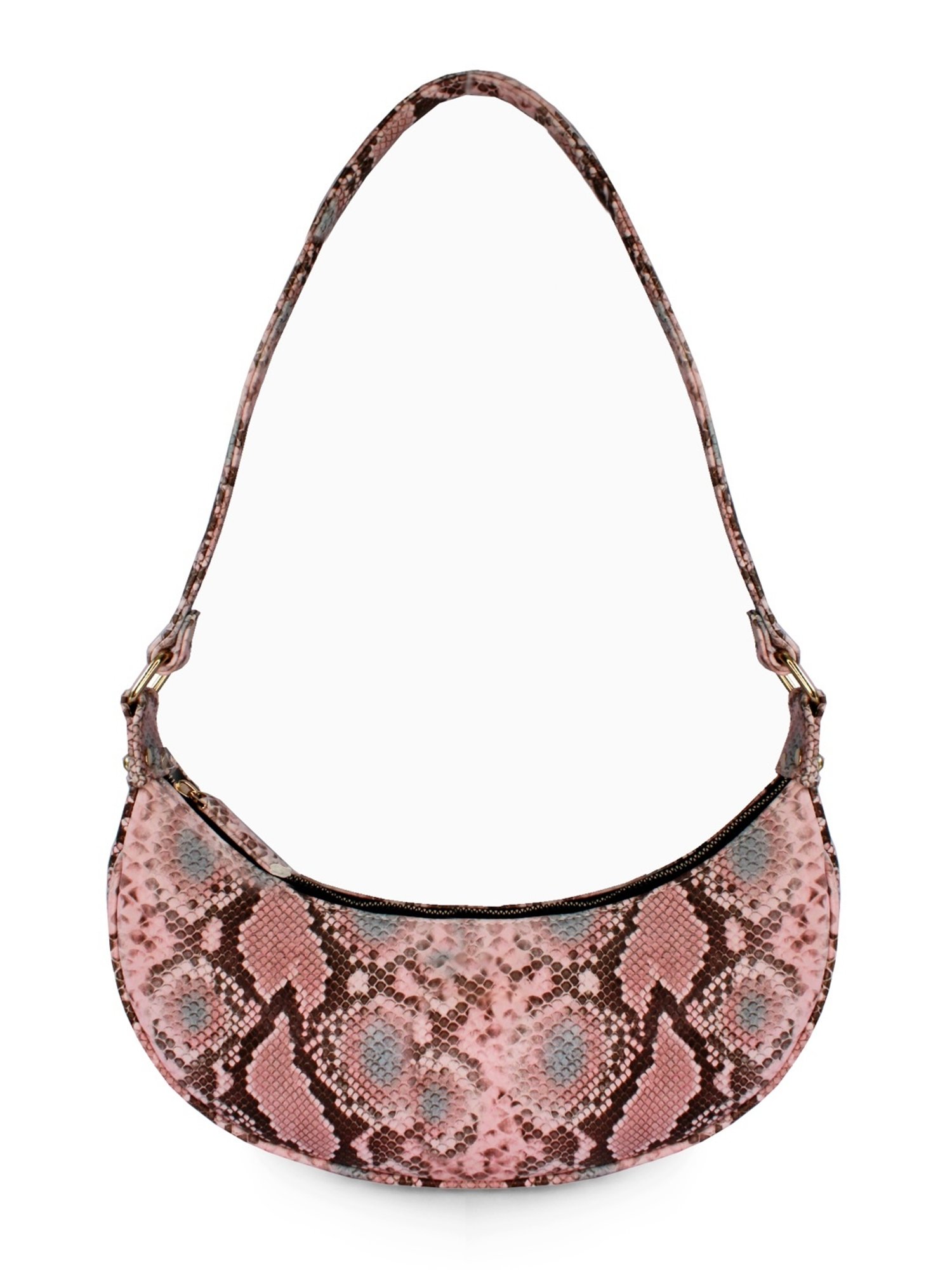 Modern Myth Pink Animal Effect Medium Hobo Bag