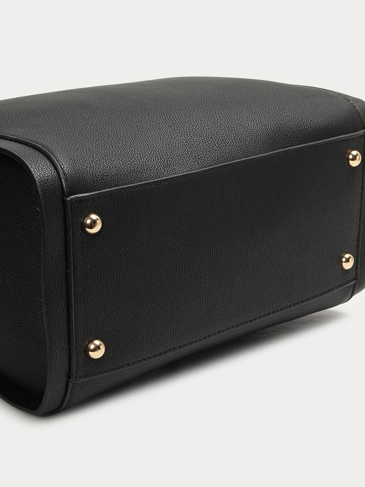 Code by Lifestyle Black Solid Shoulder Handbag