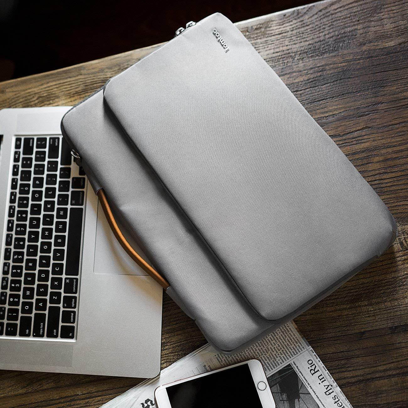tomtoc Protective 13 - 13.5 Inch Laptop Sleeve Notebook Handle Bag Compatible with 13.3" MacBook Air | 13" MacBook Pro Retina 2012-2015 | 13.5" Surface Book | Surface Laptop, with Accessory Pocket