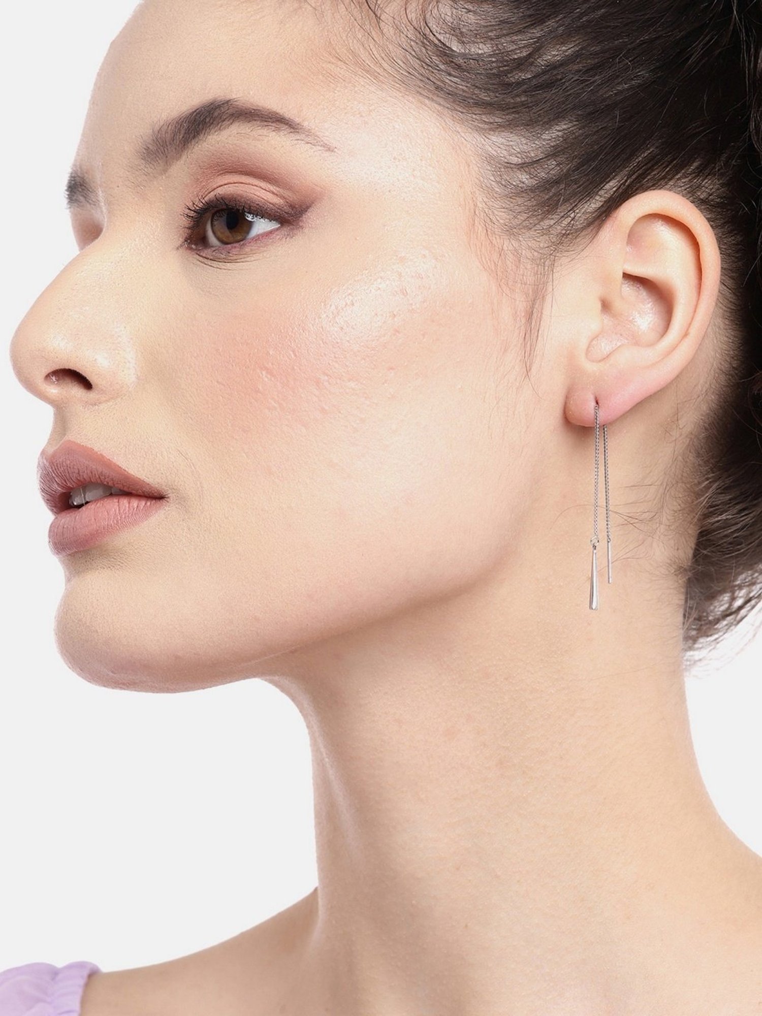 Zavya Rhodium-Plated 92.5 Sterling Silver Sui-Dhaga - Set of 2