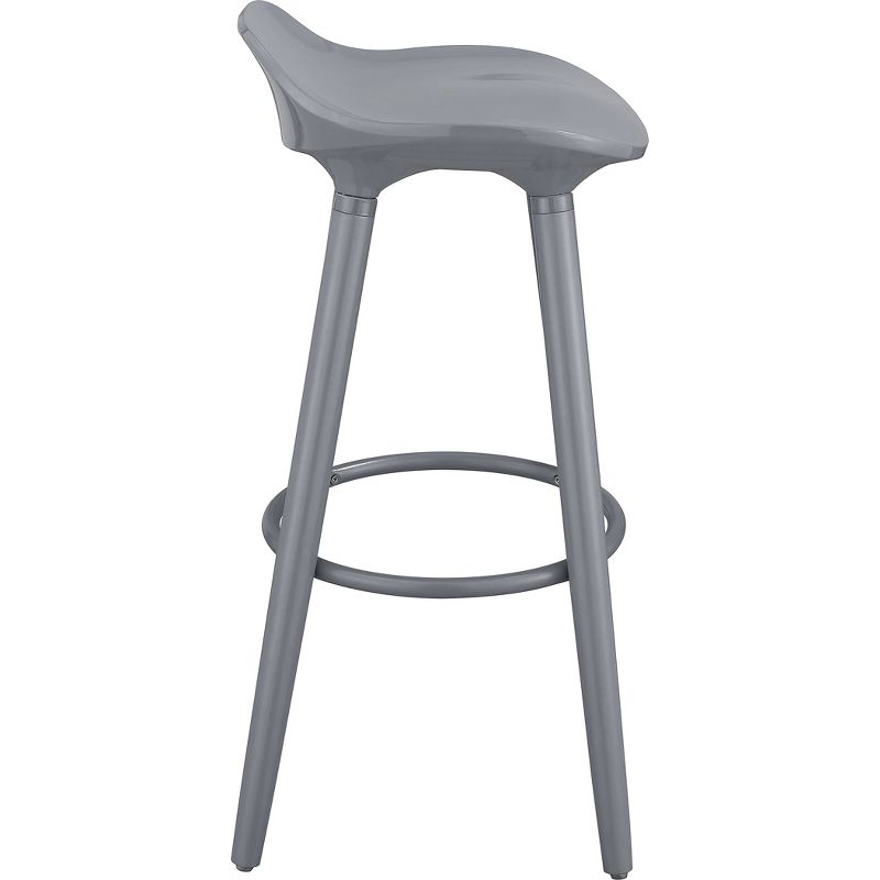 Caroline Barstool Gray - ELLE DECOR